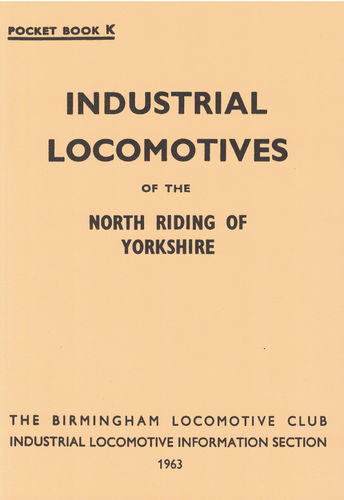 Pocketbook K North Riding of Yorkshire (1963)  reprint