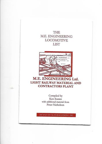 The M.E. Engineering Locomotive List - Shop soiled    1s