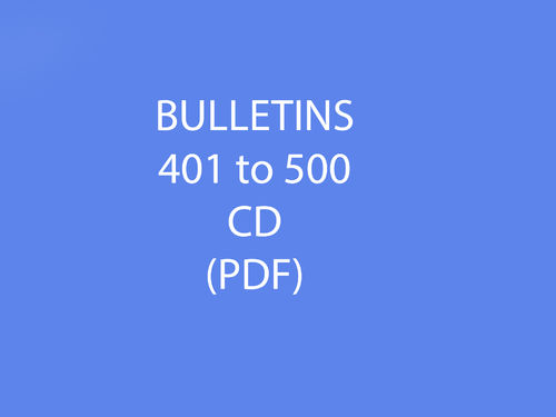 Bulletins 401-500 CD