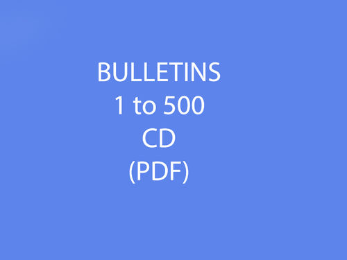 Bulletins 1-500 CD