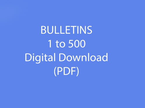 Bulletins 1-500 as Downloadable file