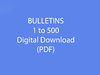 Bulletins 1-500 as Downloadable file