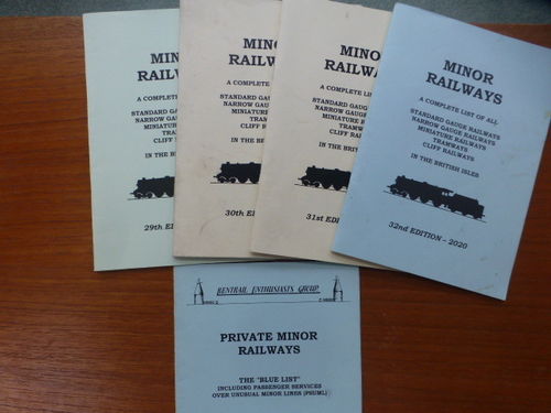 Minor Railways - 4 editions, Private Minor Railways