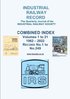 Industrial Railway Record Combined Index - Volumes 1 to 21 softback